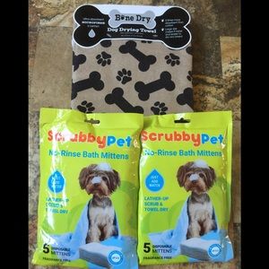 Pet Bath Set, 3 Pieces, New in Packages!